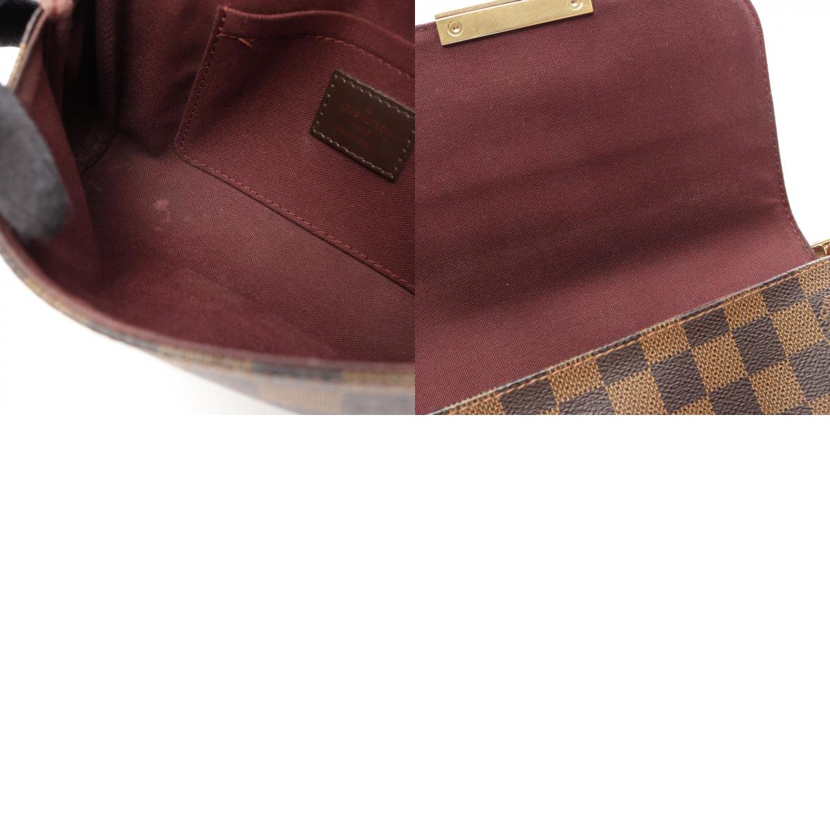 LOUIS VUITTON Favorite PM Handbag Brown