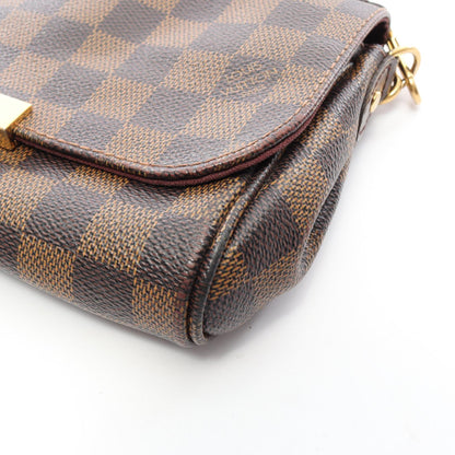 LOUIS VUITTON Favorite PM Handbag Brown