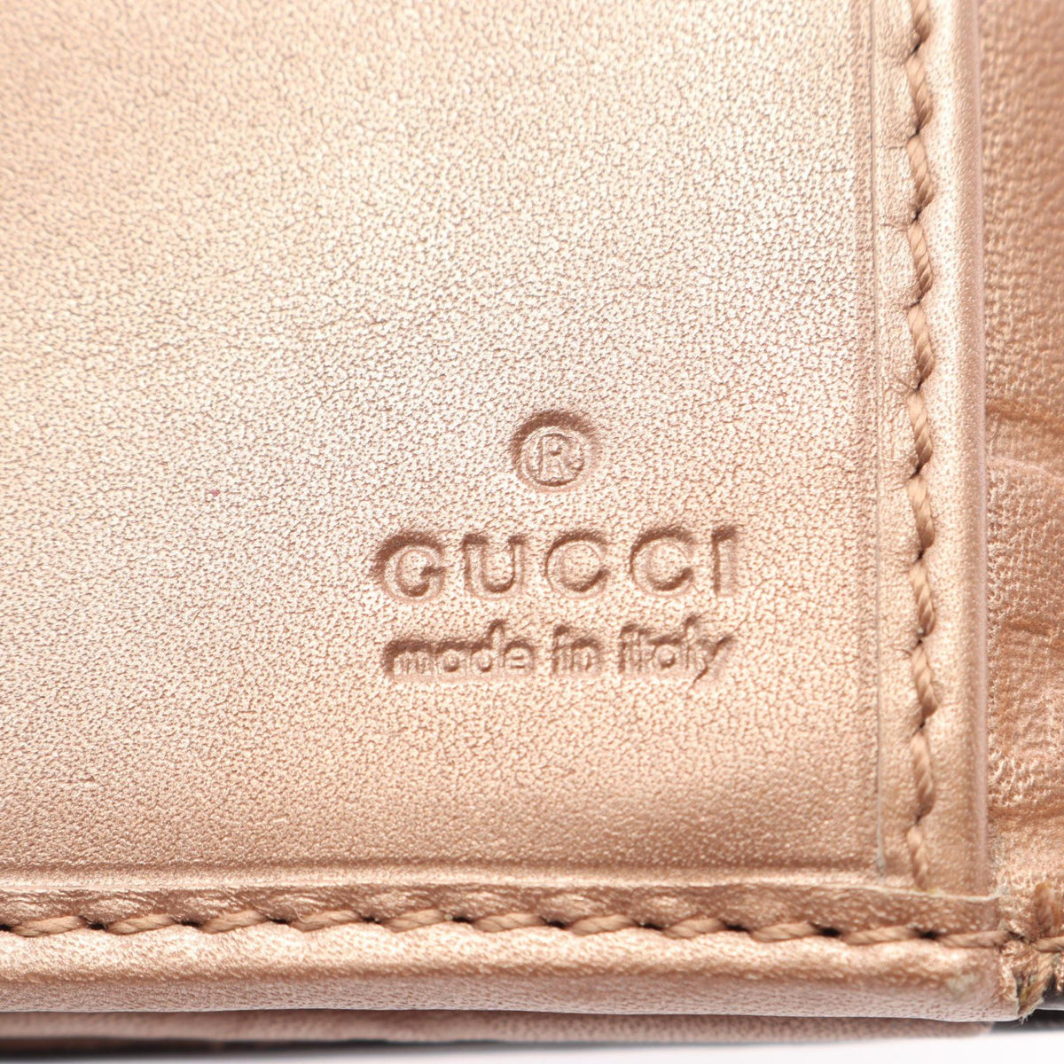 GUCCI Guccissima Lovely Leather Wallet