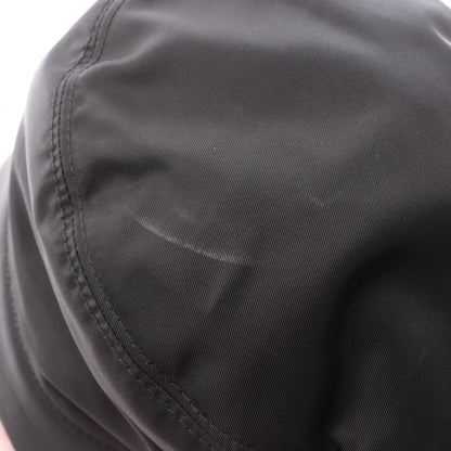 PRADA Re-Nylon Fur Trim Bucket Hat Size M
