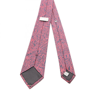 Dior x Shawn Stussy All-Over Logo Silk Tie Navy