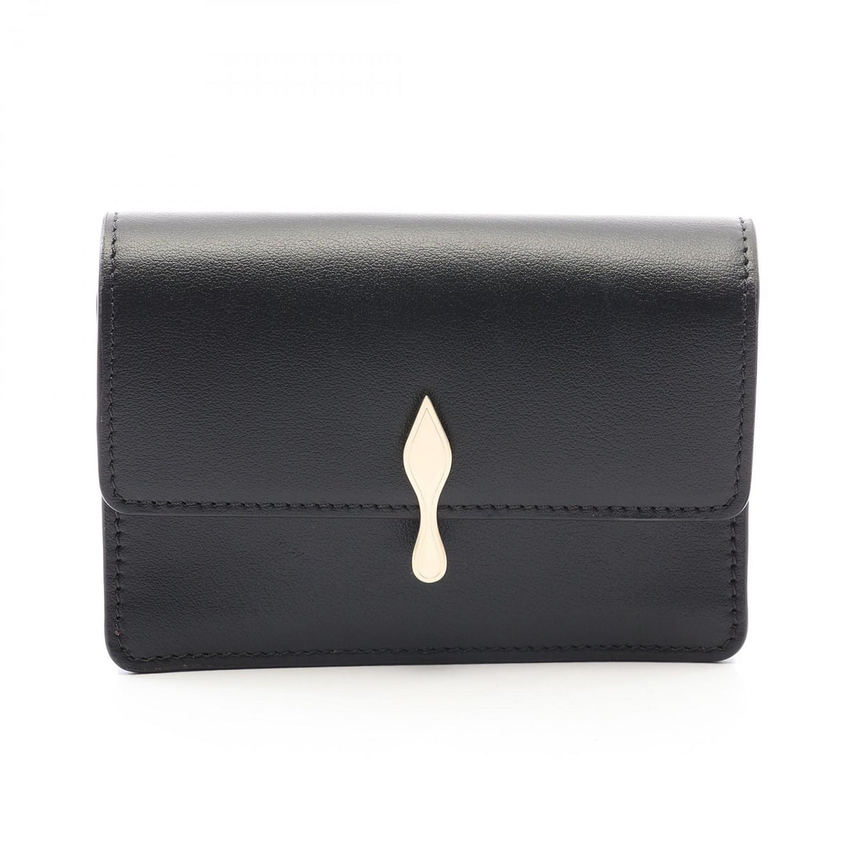 Christian Louboutin Bettina Leather Card Holder Black Card Case