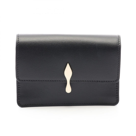 Christian Louboutin Bettina Leather Card Holder Black Card Case