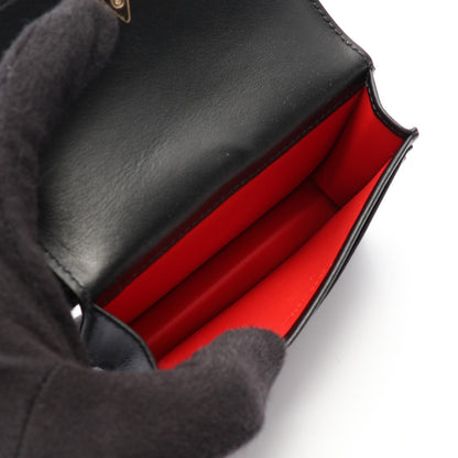 Christian Louboutin Bettina Leather Card Holder Black Card Case