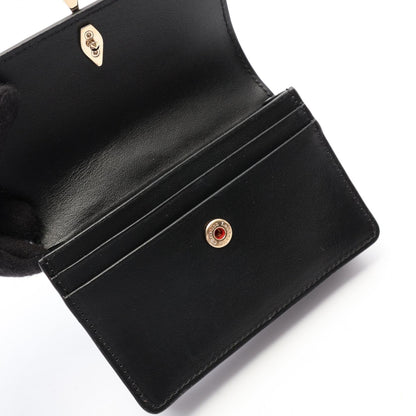 Christian Louboutin Bettina Leather Card Holder Black Card Case