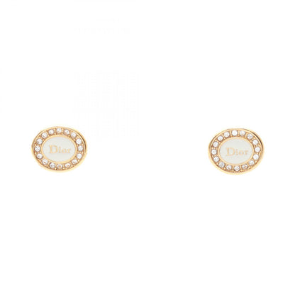 Dior Core Gold Plated Rhinestone Earrings