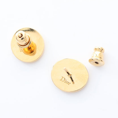 Dior Core Gold Plated Rhinestone Earrings