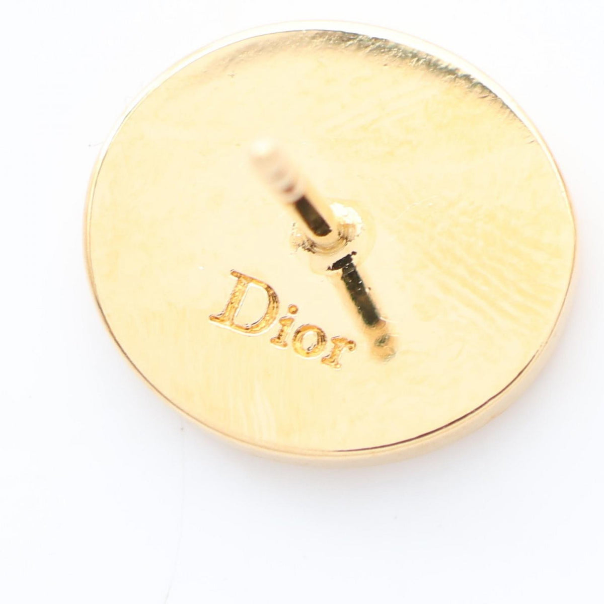 Dior Core Gold Plated Rhinestone Earrings