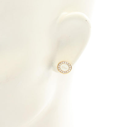 Dior Core Gold Plated Rhinestone Earrings