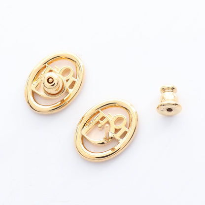 Dior Oblique Rhinestone Earrings