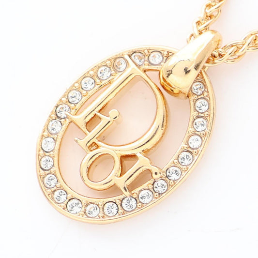 Christian Dior Oblique GP Necklace Gold