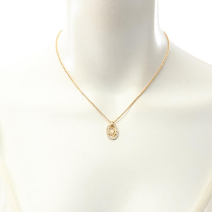 Christian Dior Oblique GP Necklace Gold