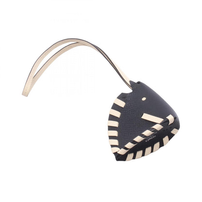 HERMES Cheval Tresse Cle Veau Charm Black