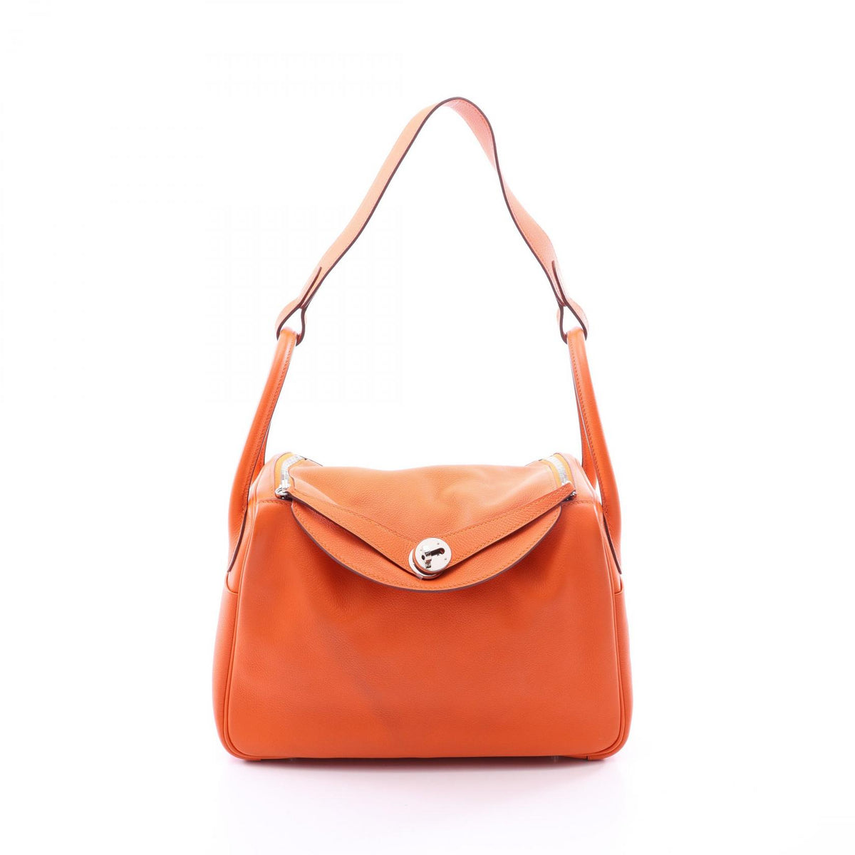 HERMES Lindy 30 Evercolor Bag Orange
