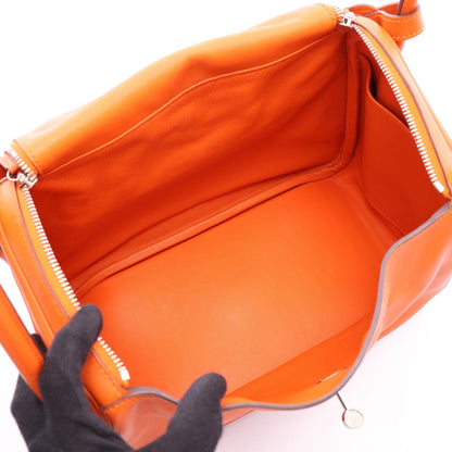 HERMES Lindy 30 Evercolor Bag Orange