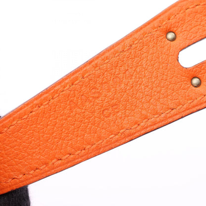 HERMES Lindy 30 Evercolor Bag Orange