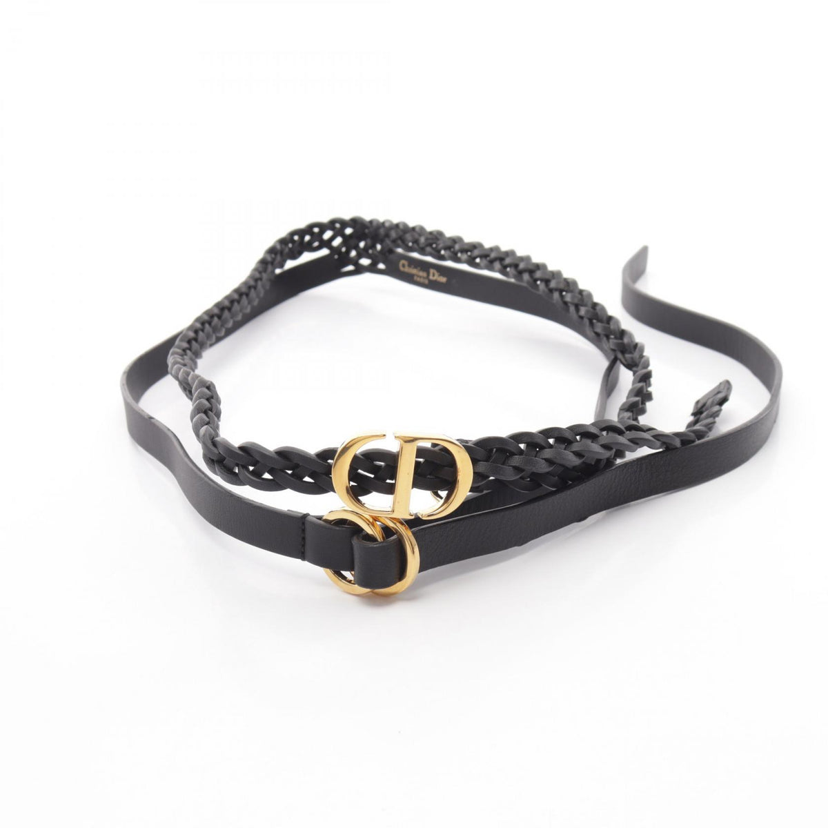 Dior CD Logo Buckle Leather Belt Size 75