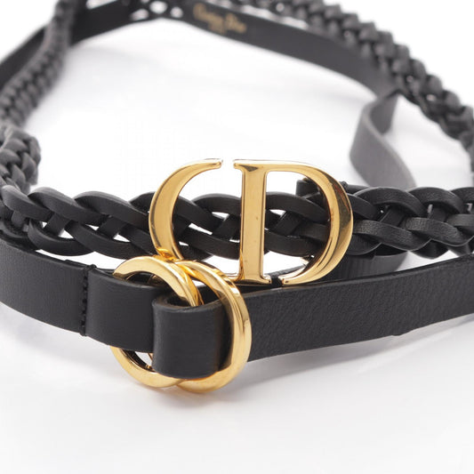 Dior CD Logo Buckle Leather Belt Size 75
