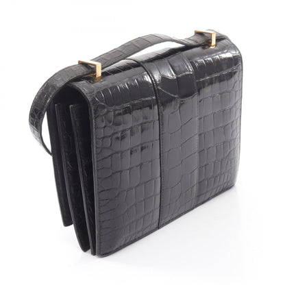 HERMES Vintage Exotic Leather Shoulder Bag