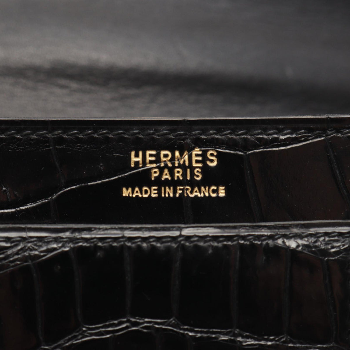 HERMES Vintage Exotic Leather Shoulder Bag