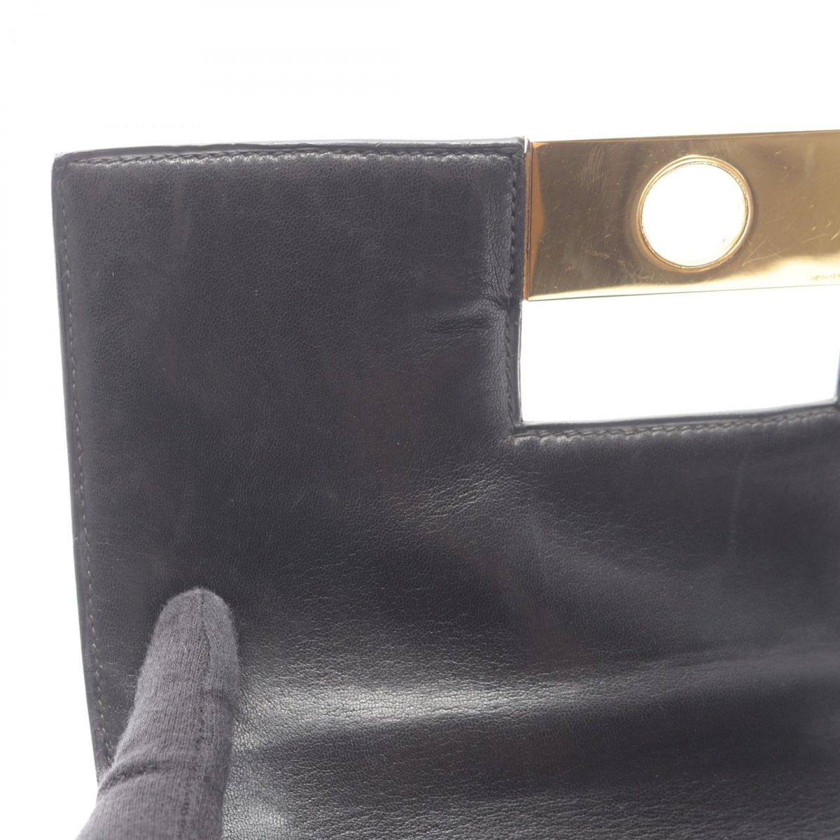 HERMES Vintage Exotic Leather Shoulder Bag