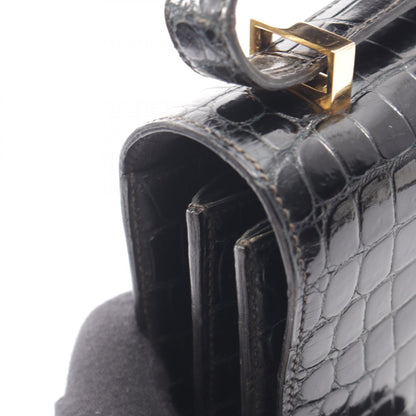HERMES Vintage Exotic Leather Shoulder Bag
