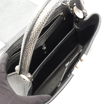 LOUIS VUITTON Capucines MM Handbag Silver