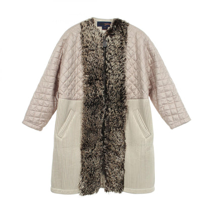 LOUIS VUITTON Paneled Mohair Blend Coat Size 36