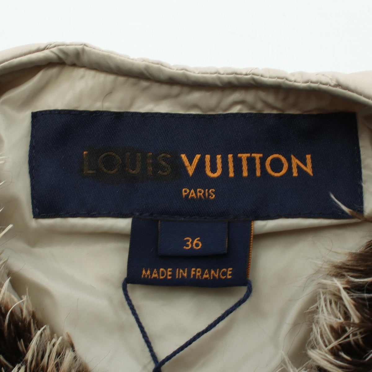 LOUIS VUITTON Paneled Mohair Blend Coat Size 36