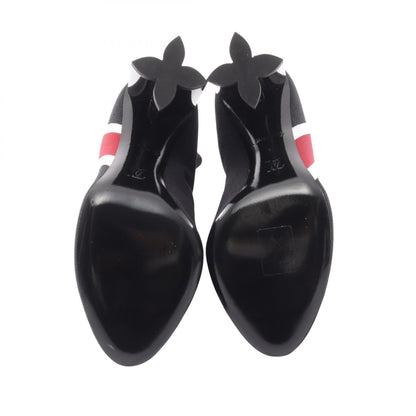 LOUIS VUITTON Silhouette Flower Heel Boots Black Size 37