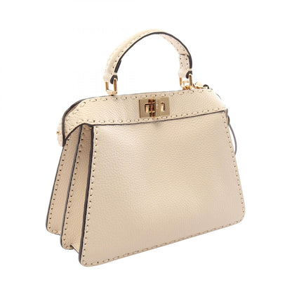 FENDI Peekaboo ISeeU Small Handbag White