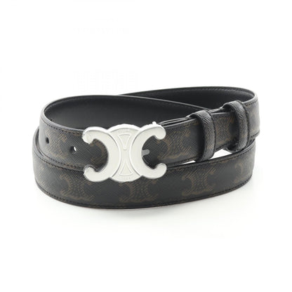 CELINE Medium Triomphe PVC Belt Black Size 95