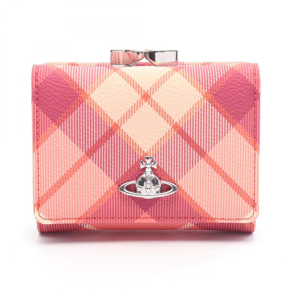Vivienne Westwood Check PVC Wallet Pink