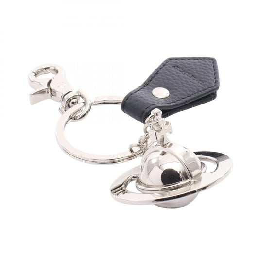 Vivienne Westwood Orb Leather Metal Key Holder Silver Wallet