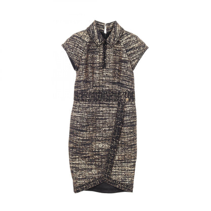 CHANEL Wool Nylon Midi Dress Size 38