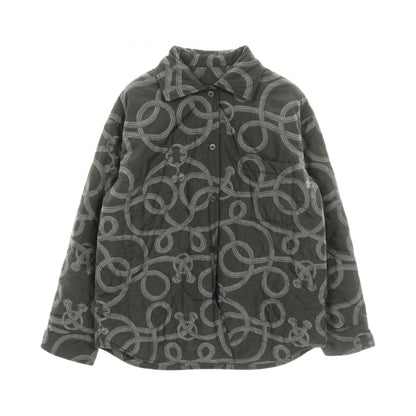 HERMES Sellier Button Polyester Shirt Size 36