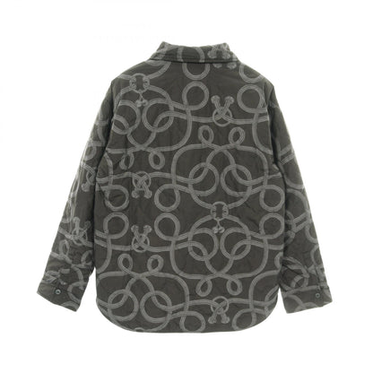 HERMES Sellier Button Polyester Shirt Size 36
