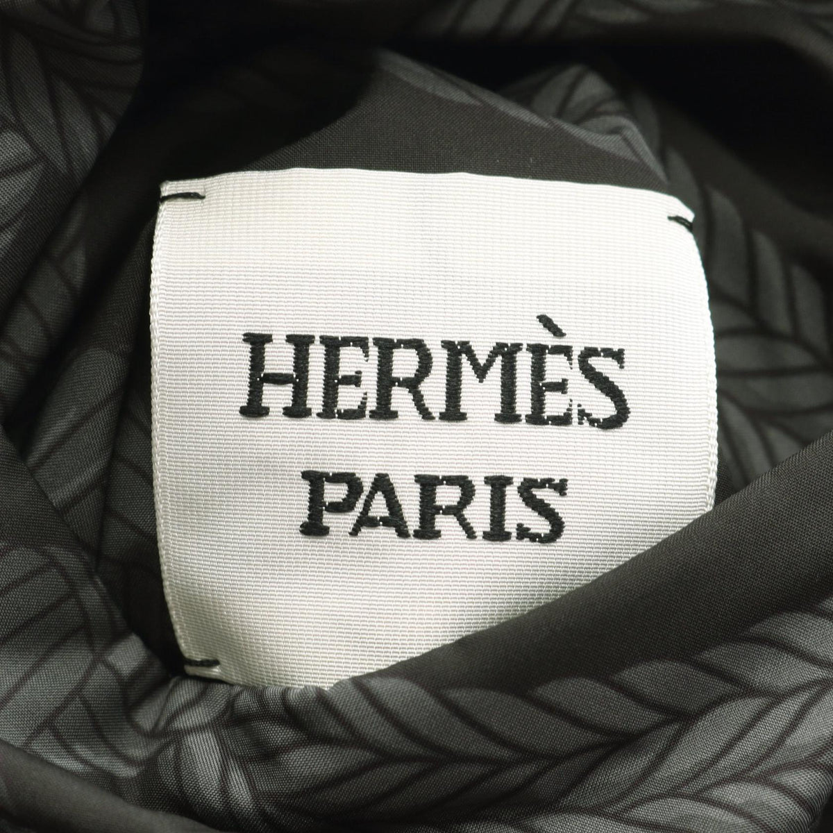 HERMES Sellier Button Polyester Shirt Size 36