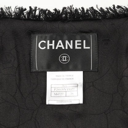 CHANEL Tweed Collarless Jacket Size 38