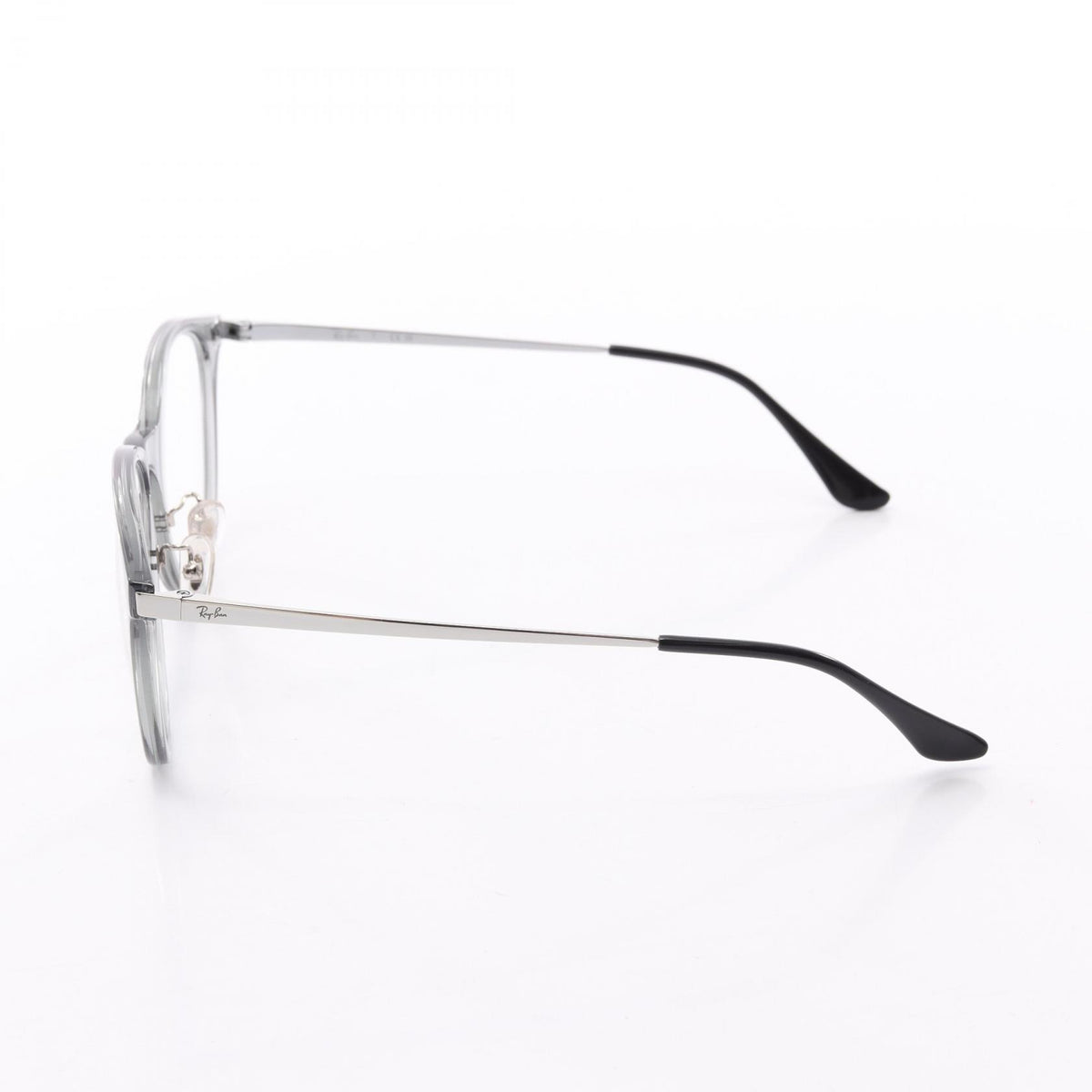 Ray-Ban Plastic Gray Silver Black Sunglasses