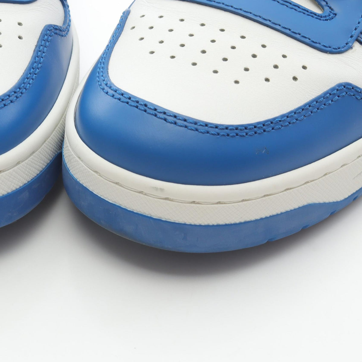 PRADA Downtown Leather Sneakers Size 37.5