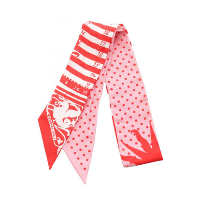 HERMES ASTROLOGIE A POIS Silk Scarf Red