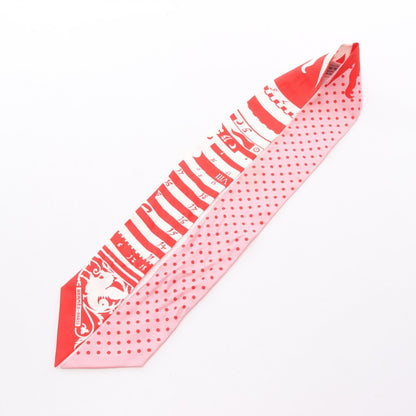 HERMES ASTROLOGIE A POIS Silk Scarf Red