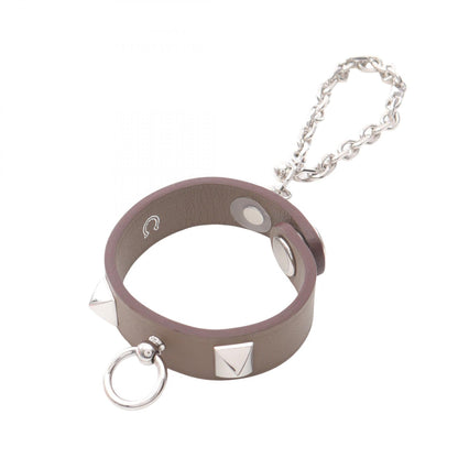 HERMES Rival Leather Glove Charm Beige