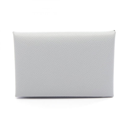 HERMES Calvi Epsom Leather Coin - Blue Coin Case