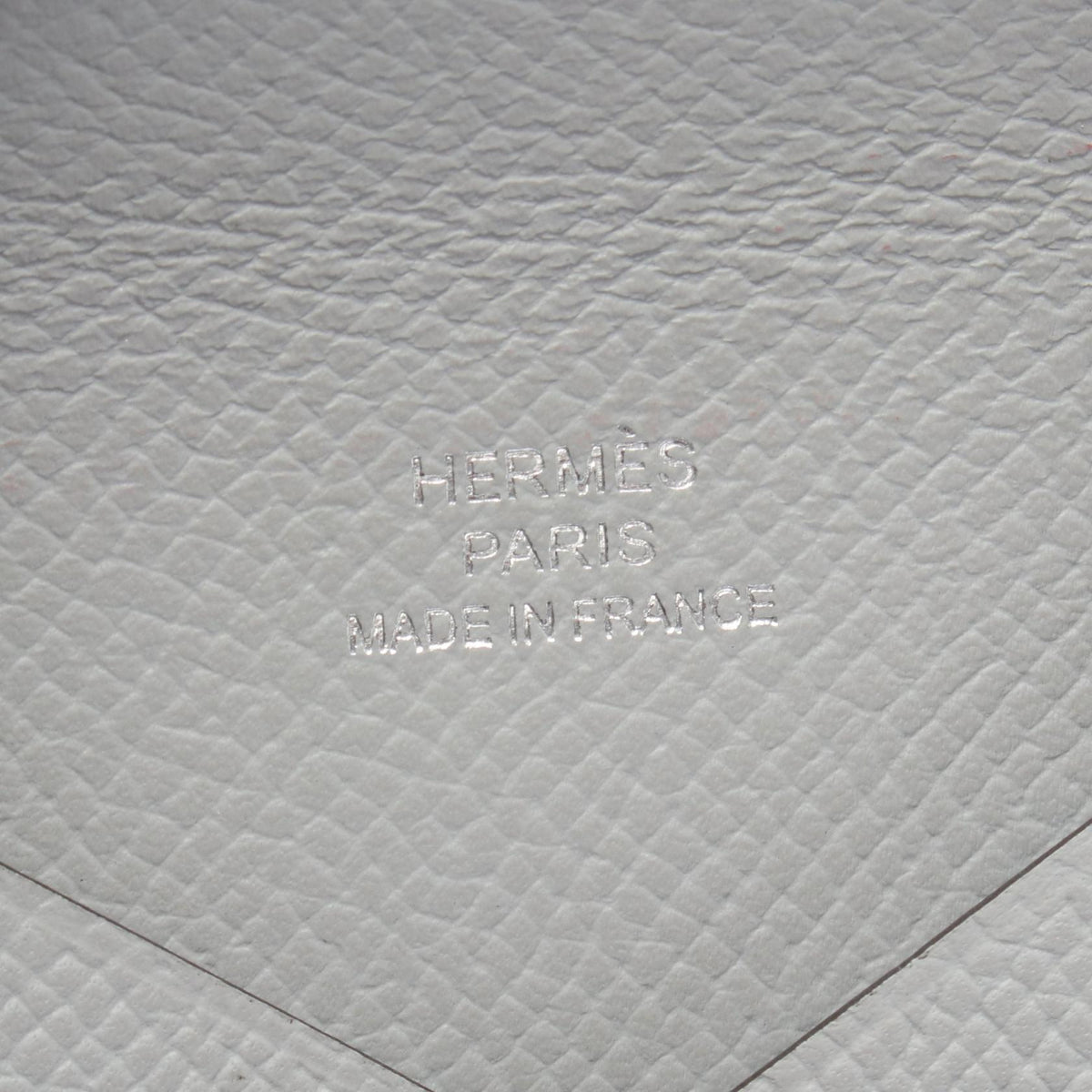 HERMES Calvi Epsom Leather Coin - Blue Coin Case