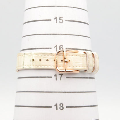HERMES Arceau K18PG Diamond White Dial Watch