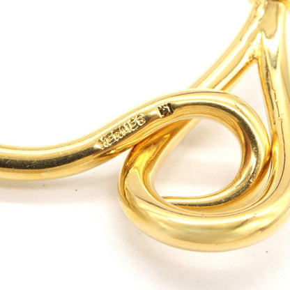 HERMES Jumbo Gold Plated Leather Bracelet