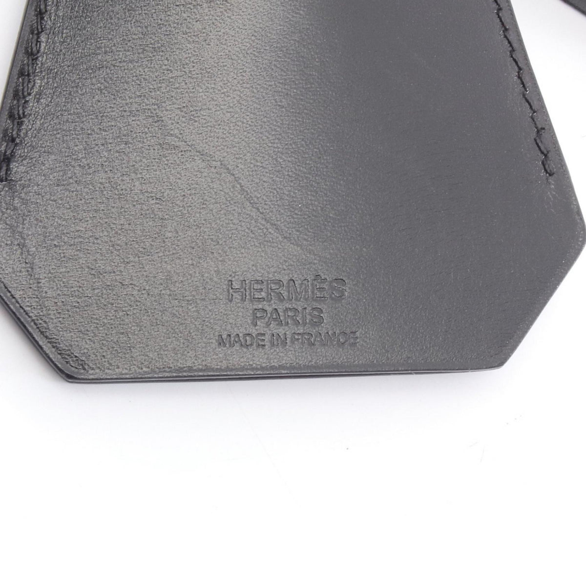 HERMES Black Box Calf Clochette Charm