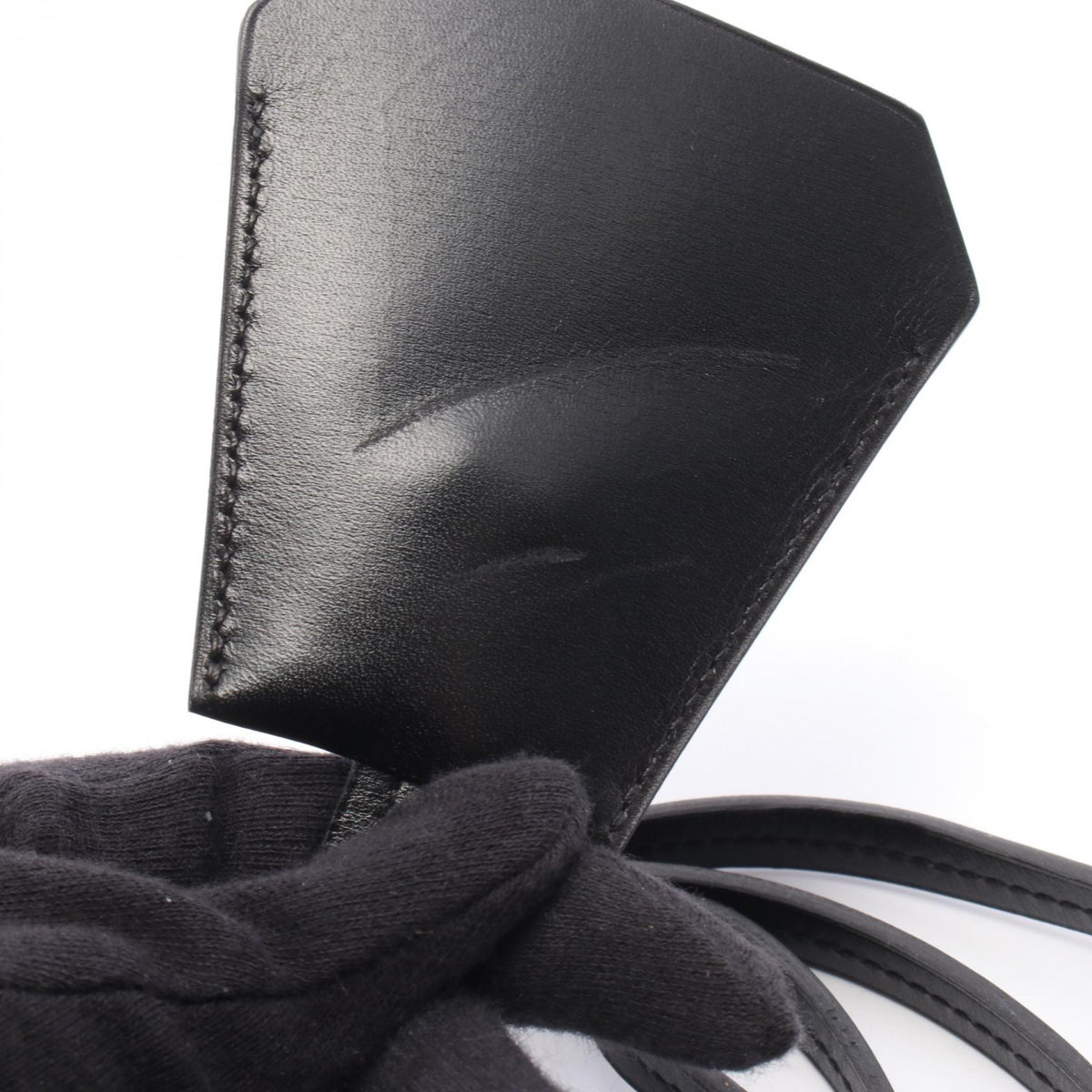 HERMES Black Box Calf Clochette Charm